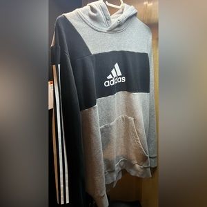 Mens large adidas two tone hoodie